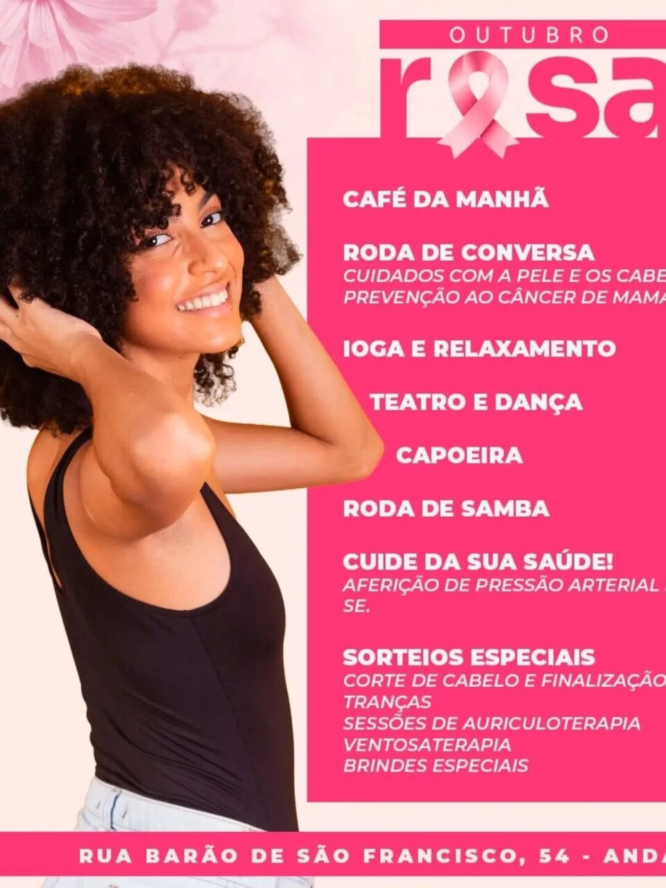 Outubro Rosa no Rena: manhã de cuidado, cultura e samba pra você 💗 Sábado tem café da manhã, roda de conversa sobre…