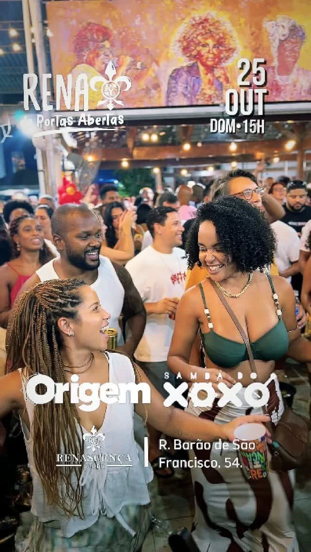 Amanhã é dia de Rena de Portas Abertas, e a entrada é grátis o evento todo 🎶 Samba do Xoxó e Grupo Origem comandam uma…