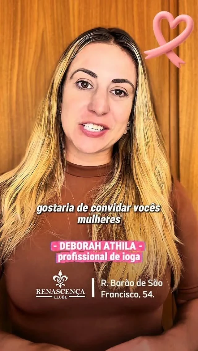 Deborah Athila, profissional de ioga, te chama pro Outubro Rosa no Rena 🧘🏾‍♀️ Sábado tem ioga e relaxamento pra começar…