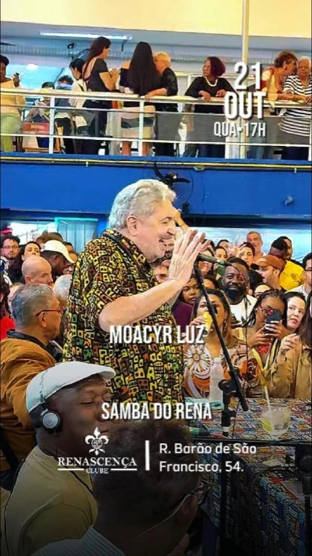 É amanhã! Samba do Rena na quarta, com Marcelinho Moreira, Canto do Batuqueiro e convidados de peso 🎶 Moacyr Luz e Hugo…