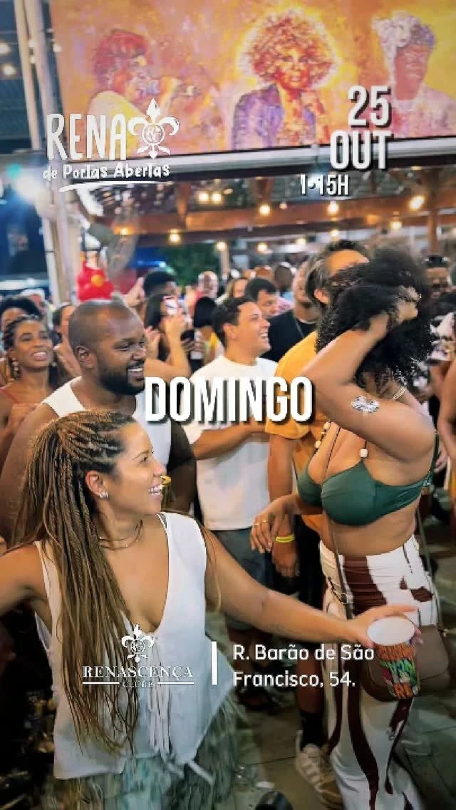 Rena de Portas Abertas no domingo 25 de outubro, e a entrada é grátis o evento todo 🎶 Samba do Xoxó e Grupo Origem…